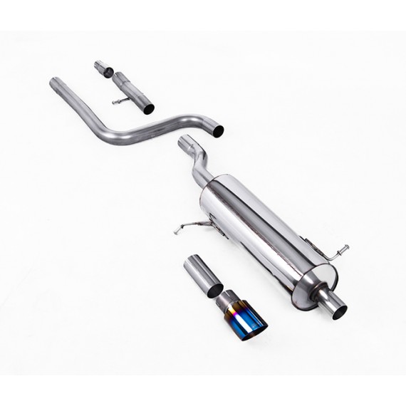Milltek Sport | Particulate Filter-back Resonated con finalini TITANIO BRUCIATO per Ford Fiesta Mk8 1.0T EcoBoost ST-Line 3 & 5 porte 155cv Hybrid (solo modelli con OPF/GPF) dal 2020
