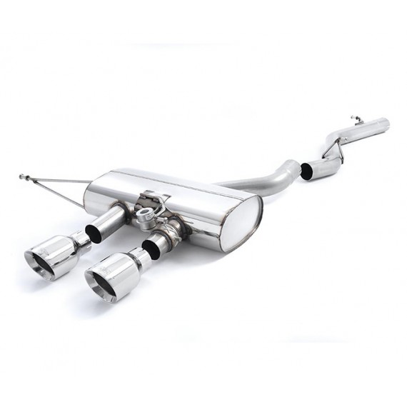 Milltek Sport | Cat-back Non-resonated con finalini CROMATI per Volkswagen Golf Mk6 R 2.0 TSI 270cv 2009-2013