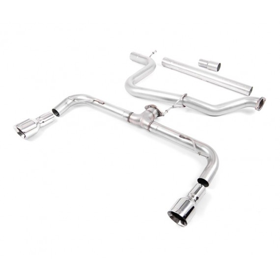 Milltek Sport | Cat-back Non-resonated con finalini CROMATI per Volkswagen Golf Mk7 2.0 TDI GTD 185cv 2013-2019 Milltek Sport | Cat-back Non-resonated con finalini CROMATI per Volkswagen Golf Mk7 2.0 TDI GTD 185cv 2013-2019