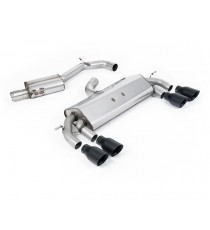 Milltek Sport | Cat-back Resonated con finalini NERI senza valvole per Volkswagen Golf Mk7 R 2.0 TSI 300cv 2014-2017 Milltek Sport | Cat-back Resonated con finalini NERI senza valvole per Volkswagen Golf Mk7 R 2.0 TSI 300cv 2014-2017