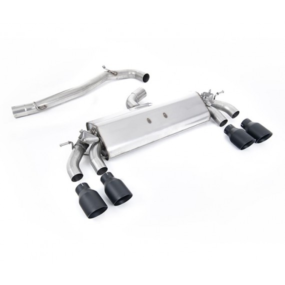 Milltek Sport | Cat-back Non-resonated con finalini NERI per Volkswagen Golf Mk7.5 R 2.0 TSI 310cv (solo modelli SENZA GPF) 2017-2018 / Golf Mk7.5 R 2.0 TSI 300cv (solo modelli CON GPF) dal 2019 Milltek Sport | Cat-back Non-resonated con finalini NERI per Volkswagen Golf Mk7.5 R 2.0 TSI 310cv (solo modelli SENZA GPF) 2017-2018 / Golf Mk7.5 R 2.0 TSI 300cv (solo modelli CON GPF) dal 2019