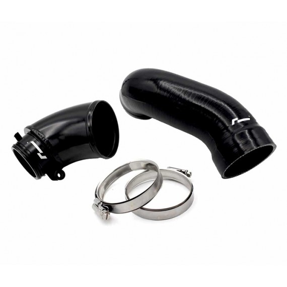 RacingLine | Turbo Inlet Elbow + manicotto siliconico VWR Racingline per VAG MQBE 2.0 TSI EA888.4 GARRETT Turbo (245cv) - Telaio MQB EVO EA888 Gen.4 VW Golf Mk8 GTI /Audi A3 8Y/TT e Q3 45 TFSI / Cupra Leon mk4 /Skoda Octavia mk4 RS