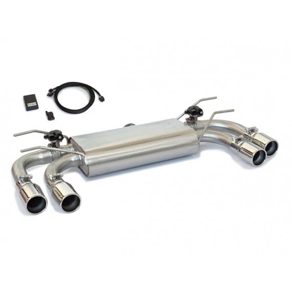 Ragazzon | Terminale silenziato con finali rotondi cromati con valvole per Abarth 124 Spider 1.4T Multiair (170cv)