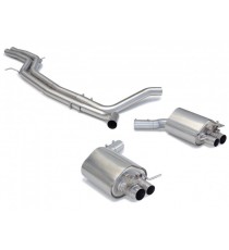 Ragazzon | Terminali silenziati + Centrale non silenziato con valvole per Audi RS6 C7 Quattro Avant 4.0TFSI V8 (560cv/605cv)