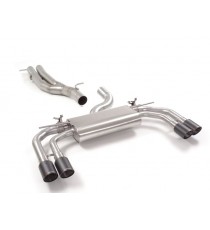 Ragazzon | Terminale silenziato + Centrale non silenziato con finali rotondi in Carbonio sfalsati con valvole per Audi RS3 8V Sedan 2.5TFSI Quattro (400cv) DA MONTARE IN COPPIA CON: 50.0774.80 - 50.0906.80 - 55.0586.00