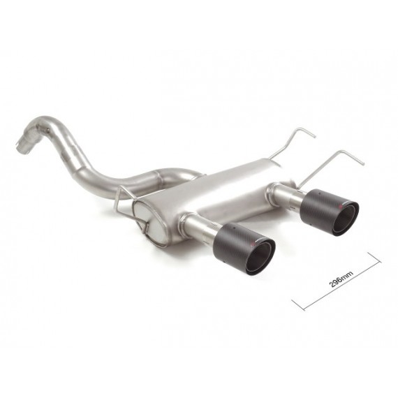 Ragazzon | Terminale silenziato con finali rotondi neri centrali per Abarth 500/595 1.4 TJET (135cv/140cv/145cv/160cv/164cv/180cv) Ragazzon | Terminale silenziato con finali rotondi neri centrali per Abarth 500/595 1.4 TJET (135cv/140cv/145cv/160cv/164cv/180cv)