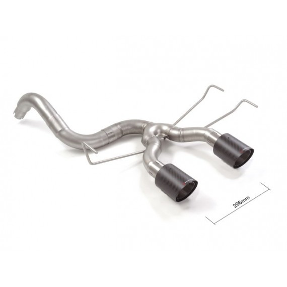 Ragazzon | Terminale solo tubo con finali rotondi neri sfalsati per Abarth 500/595 1.4 TJET (135cv/140cv/145cv/160cv/165cv/180cv) Ragazzon | Terminale solo tubo con finali rotondi neri sfalsati per Abarth 500/595 1.4 TJET (135cv/140cv/145cv/160cv/165cv/180cv)