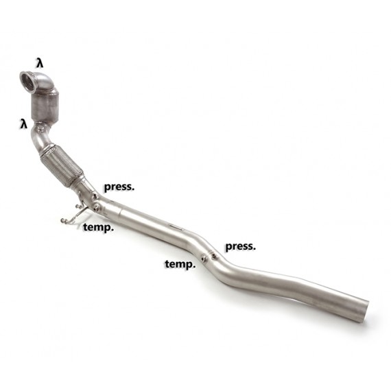 Ragazzon | Downpipe Catalizzato 200celle per Cupra Formentor KM VZ 2.0TSI (310cv) 2020>> COMPATIBILE CON POSTERIORE ORIGINALE