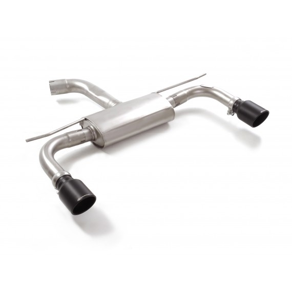 Ragazzon | Terminale silenziato con finali rotondi neri per Volkswagen Golf 8 CD 2.0GTI (245cv) Ø76mm DA MONTARE IN COPPIA CON 50.0560.00 - 50.0561.80