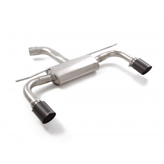 Ragazzon | Terminale silenziato con finali rotondi in Carbonio per Volkswagen Golf 8 CD 2.0GTI (245cv) Ø76mm DA MONTARE IN COPPIA CON 50.0560.00 - 50.0561.80