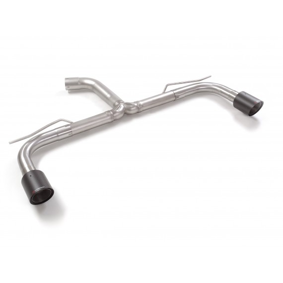 Ragazzon | Terminale non silenziato con finali rotondi in Carbonio per Volkswagen Golf 8 CD 2.0GTI (245cv) Ø76mm DA MONTARE IN COPPIA CON 50.0560.00 OPPURE 50.0561.80