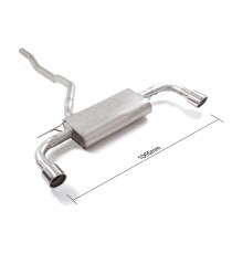 Ragazzon | Terminale silenziato con finali rotondi cromati per BMW 116i (140cv) / 118i (140cv/136cv) 2019>>06/2024 Ragazzon | Terminale silenziato con finali rotondi cromati per BMW 116i (140cv) / 118i (140cv/136cv) 2019>>06/2024