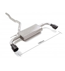 Ragazzon | Terminale silenziato con finali rotondi neri per BMW 116i (140cv) / 118i (140cv/136cv) 2019>>06/2024 Ragazzon | Terminale silenziato con finali rotondi neri per BMW 116i (140cv) / 118i (140cv/136cv) 2019>>06/2024