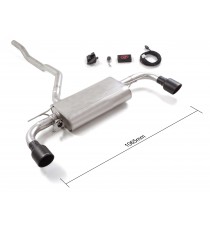 Ragazzon | Terminale silenziato con finali rotondi neri con valvole per BMW 116i (140cv) / 118i (140cv/136cv) 2019>>06/2024 Ragazzon | Terminale silenziato con finali rotondi neri con valvole per BMW 116i (140cv) / 118i (140cv/136cv) 2019>>06/2024