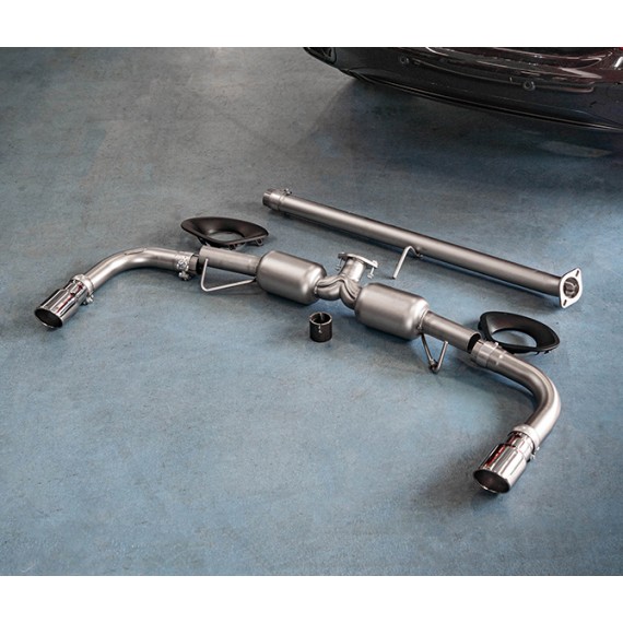Ragazzon | Terminale silenziato con finali rotondi cromati 90mm per Alfa Romeo Tonale (160cv) DA MONTARE IN COPPIA CON: 50.1151.80