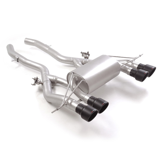 Ragazzon | Terminale silenziato con finali rotondi neri per BMW M2 G87 3.0 (460cv/480cv)