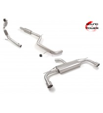 Ragazzon | Impianto di scarico completo con finali cromati per Volkswagen Golf 8 CD 2.0GTI (245cv) Ø76mm (Downpipe CAT) Ragazzon | Impianto di scarico completo con finali cromati per Volkswagen Golf 8 CD 2.0GTI (245cv) Ø76mm (Downpipe CAT)