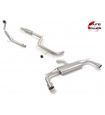 Ragazzon | Impianto di scarico completo con finali cromati per Volkswagen Golf 8 CD 2.0GTI (245cv) Ø76mm (Downpipe NO CAT) Ragazzon | Impianto di scarico completo con finali cromati per Volkswagen Golf 8 CD 2.0GTI (245cv) Ø76mm (Downpipe NO CAT)