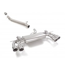 Ragazzon | Terminale silenziato + Centrale non silenziato con terminali rotondi cromati per Audi S3 8Y Sportback Quattro 2.0TFSI (333cv)