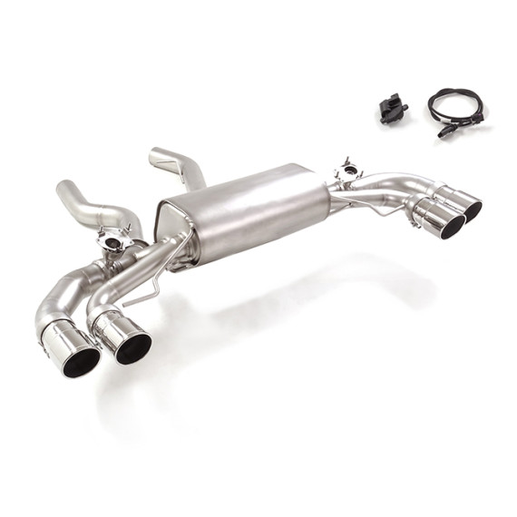 Ragazzon | Terminale silenziato con finalini rotondi cromati per BMW M240i XDrive (G42) (375cv) 2021>> COMPATIBILE CON CENTRALE ORIGINALE