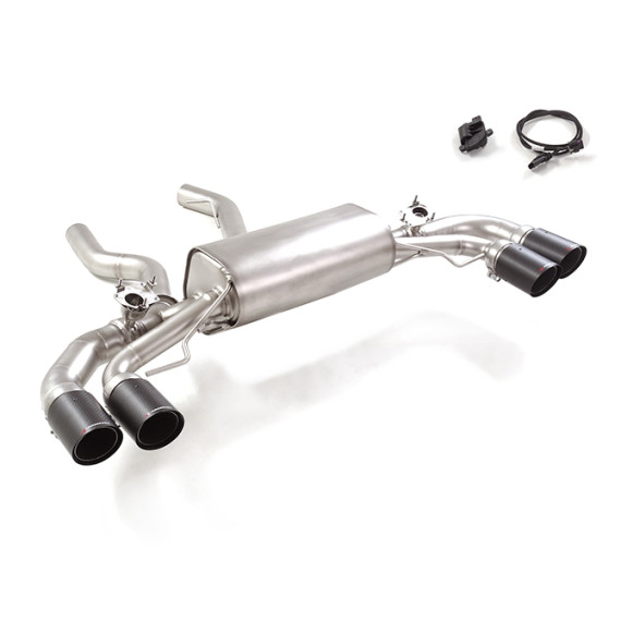 Ragazzon | Terminale silenziato con finalini rotondi in Carbonio per BMW M240i XDrive (G42) (375cv) 2021>> COMPATIBILE CON CENTRALE ORIGINALE
