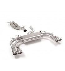 Ragazzon | Terminale silenziato + Centrale non silenziato con terminali cromati rotondi con valvole per Audi RS3 8V Sedan 2.5TFSI Quattro (400cv) DA MONTARE IN COPPIA CON 50.0774.80 - 50.0906.80 - 55.0586.00
