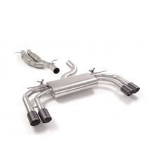 Ragazzon | Terminale silenziato + Centrale non silenziato con finali rotondi neri con valvole per Audi RS3 8V Sedan 2.5TFSI Quattro (400cv) DA MONTARE IN COPPIA CON: 50.0774.80 - 50.0906.80 - 55.0586.00