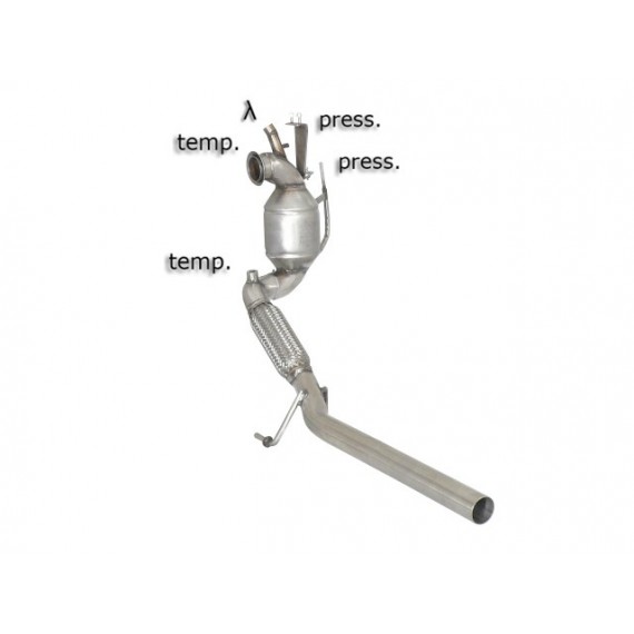 Ragazzon | Downpipe Catalizzato per Seat Ibiza 6J 1.6TDi (90cv/105cv) COMPATIBILE CON POSTERIORE ORIGINALE