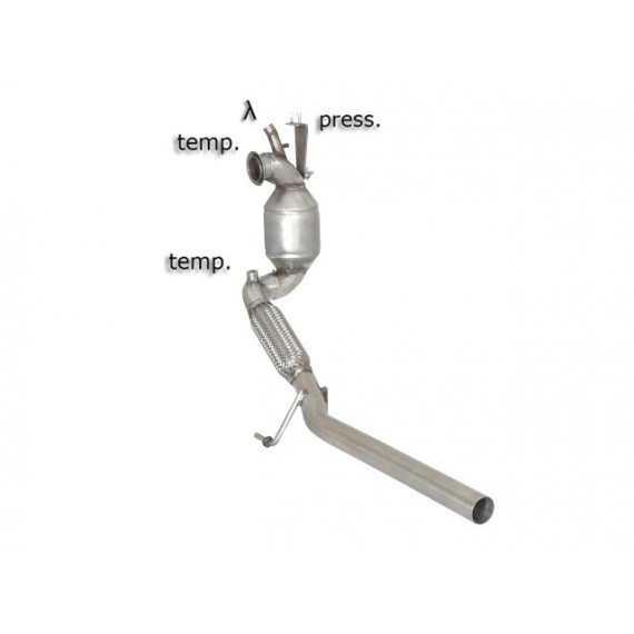 Ragazzon | Downpipe Catalizzato per Seat Ibiza 6J SC 2.0TDi (143cv) COMPATIBILE CON POSTERIORE ORIGINALE