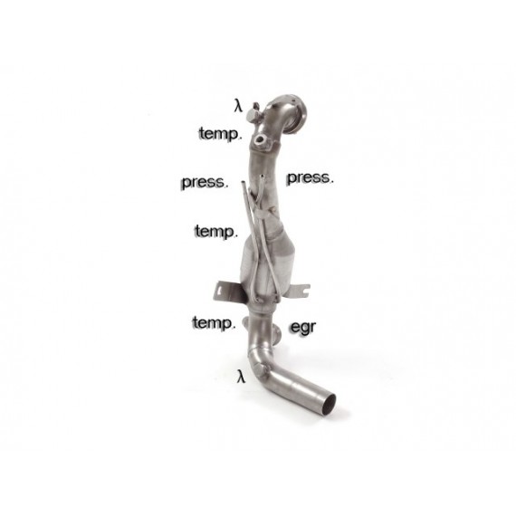 Ragazzon | Downpipe Catalizzato per Alfa Romeo Mito 1.3 JTDm (95cv) COMPATIBILE CON POSTERIORE ORIGINALE