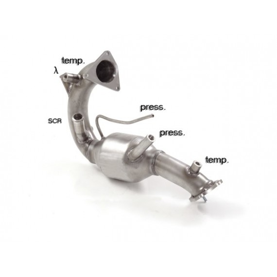 Ragazzon | Downpipe Catalizzato per Porsche Macan S 3.0TDi (250cv/258cv) COMPATIBILE CON POSTERIORE ORIGINALE