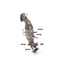 Ragazzon | Downpipe Catalizzato 300 celle per Alfa Romeo Stelvio 2.0 Turbo Q4 (280cv) COMPATIBILE CON POSTERIORE ORIGINALE