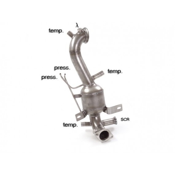 Ragazzon | Downpipe Catalizzato per Alfa Romeo Giulietta 1.6JTDm2 (120cv) COMPATIBILE CON POSTERIORE ORIGINALE