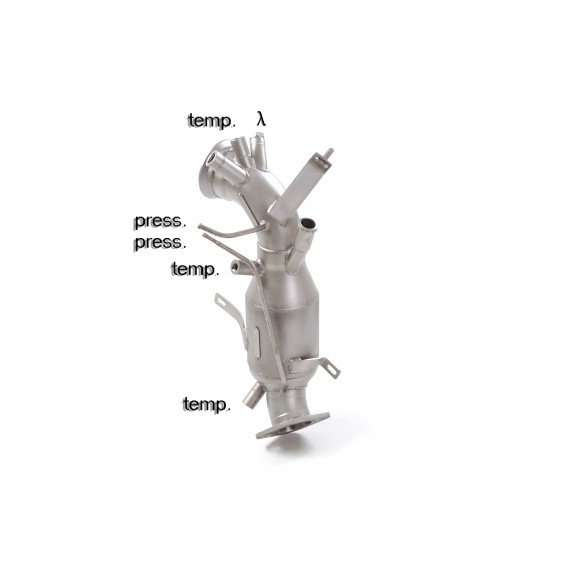 Ragazzon | Downpipe Catalizzato per Alfa Romeo Stelvio 2.2 Turbo Diesel Q4 (210cv) 2017>>08/2018 / Alfa Romeo Giulia 2.2TD Q4 (209cv) 09/2018 / Alfa Romeo Giulia 2.2TD (136cv/160cv) COMPATIBILE CON POSTERIORE ORIGINALE