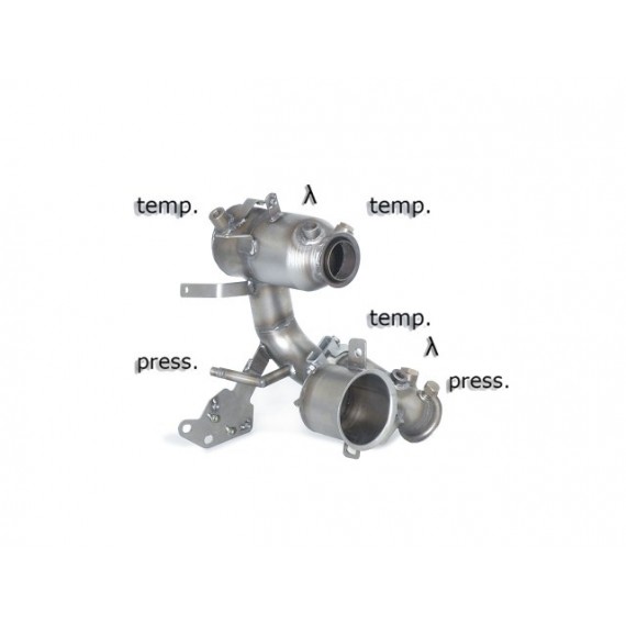 Ragazzon | Downpipe Catalizzato per Seat Leon 5F 1.6TDi (90cv/105cv) 2.0TDi FR (150cv) COMPATIBILE CON POSTERIORE ORIGINALE