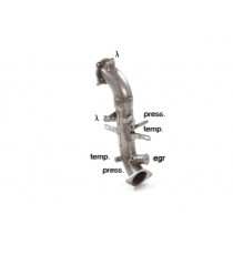 Ragazzon | Downpipe non Catalizzato per Alfa Romeo Stelvio 2.0 Turbo Q4 (280cv) COMPATIBILE CON POSTERIORE ORIGINALE