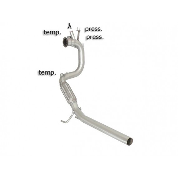 Ragazzon | Downpipe non Catalizzato per Seat Ibiza 6J 1.6TDi (90cv/105cv) COMPATIBILE CON POSTERIORE ORIGINALE