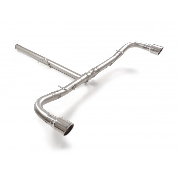 Ragazzon | Terminale non silenziato con finali rotondi cromati 90mm per Alfa Romeo Tonale (160cv)