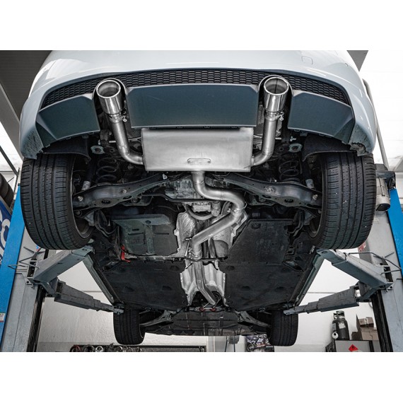 Ragazzon | Terminale silenziato con finali rotondi cromati per Audi TT FV/8S Quattro 2.0TFSI (230cv) Quattro 45TFSI (245cv) DA MONTARE IN COPPIA CON: 55.0655.00