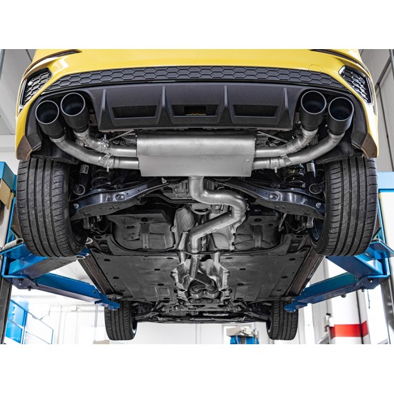 Ragazzon | Terminale silenziato con finali rotondi neri con valvole per Audi S3 8Y Sportback Quattro 2.0TFSI (310cv) DA MONTARE IN COPPIA CON 57.0146.00 - 55.0714.00