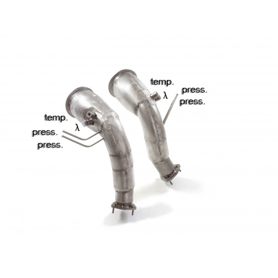 Ragazzon | Downpipe Catalizzati per Audi RS6 C8 4.0TFSI (600cv) 2020>> COMPATIBILE CON POSTERIORE ORIGINALE