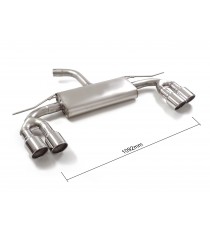 Ragazzon | Terminale silenziato con finali rotondi cromati per Audi A3 8Y/GY 35TFSI (150cv)