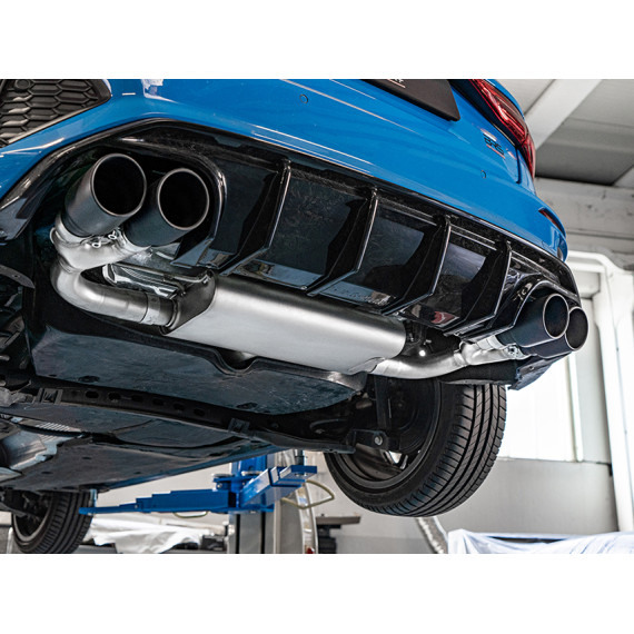 Ragazzon | Terminale silenziato con finali rotondi neri per Audi A3 8Y/GY 35TFSI (150cv)