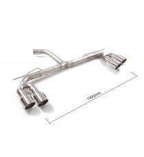 Ragazzon | Terminale non silenziato con finali rotondi cromati per Audi A3 8Y/GY 35TFSI (150cv)