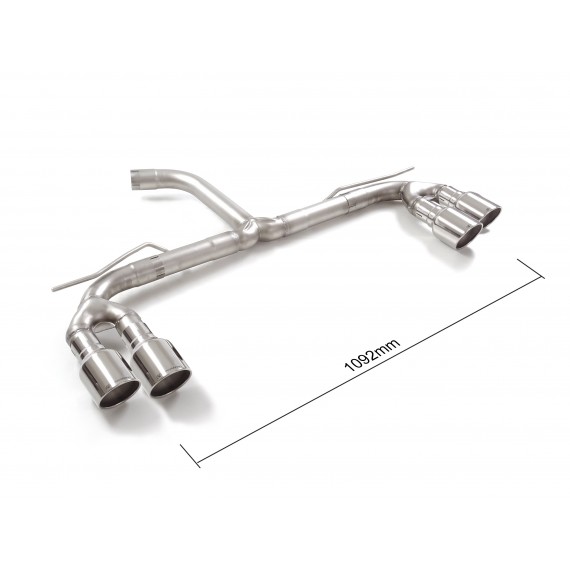Ragazzon | Terminale non silenziato con finali rotondi cromati per Audi A3 8Y/GY 35TFSI (150cv)