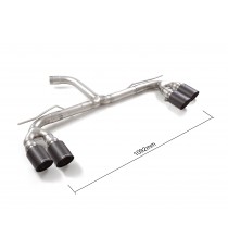 Ragazzon | Terminale non silenziato con finali rotondi in Carbonio per Audi A3 8Y/GY 35TFSI (150cv)