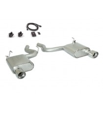 Ragazzon | Terminali silenziati con finali cromati con valvole per Ford Mustang Mk6 Coupè 2.3i Ecoboost (290cv/317cv)