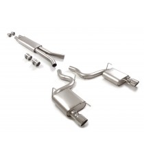 Ragazzon | Terminale silenziato + Centrale silenziato con terminali rotondi cromati per Ford Mustang Mk6 Coupè 5.0 V8 GT (422cv) Ø 76mm