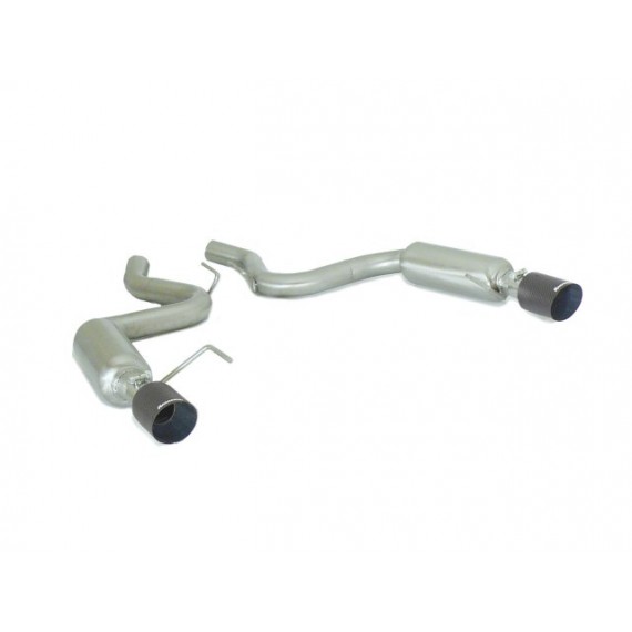 Ragazzon | Terminali silenziati con finali rotondi in Carbonio per Ford Mustang Mk6 Cabrio 2.3i Ecoboost (290cv/317cv)