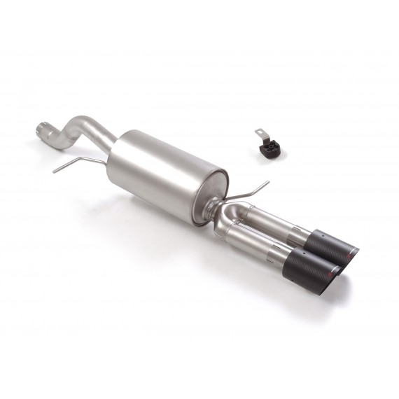 Ragazzon | Terminale silenziato con finali rotondi in Carbonio per Ford Fiesta Mk8 ST 1.5 Ecoboost (200cv)